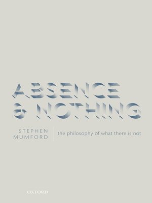 cover image of Absence and Nothing